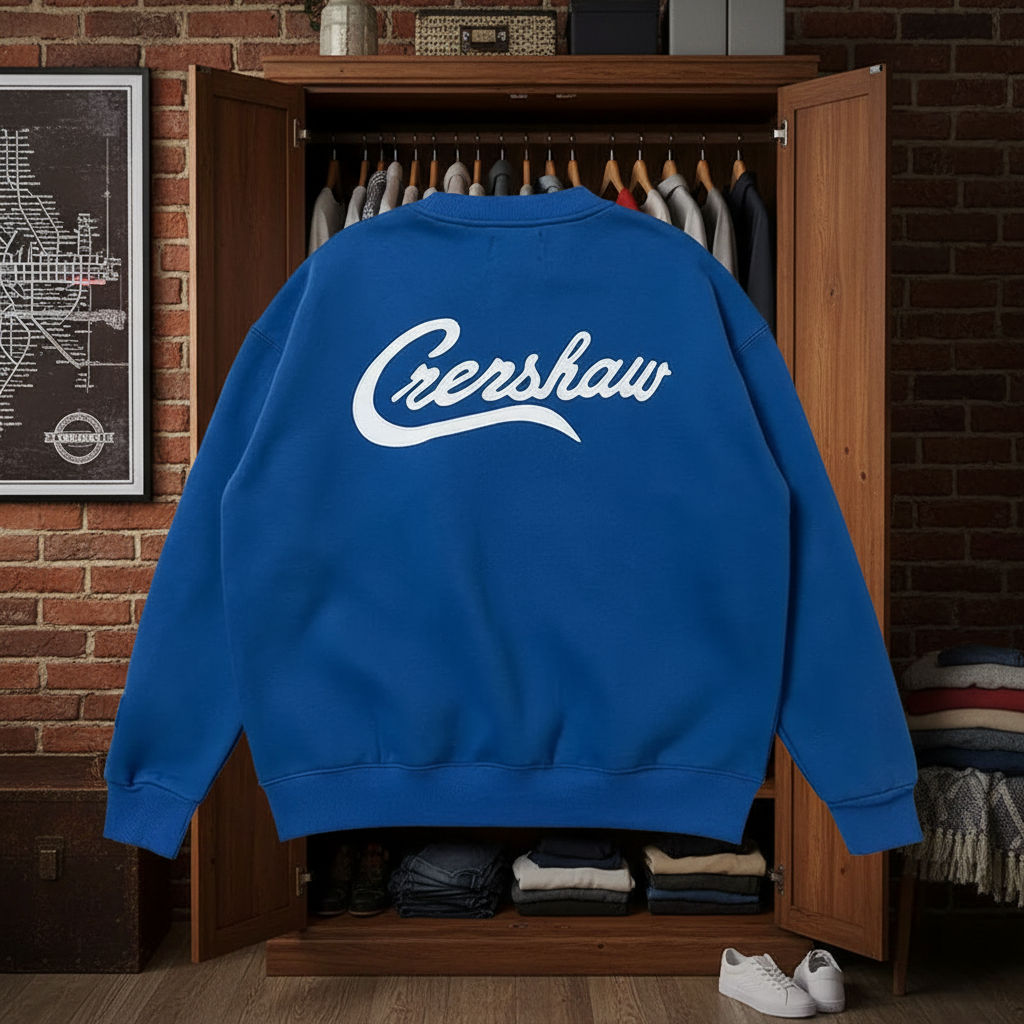 Street Style Cotton Pullover Sweatshirt Unisex Ice Blue - Essentials - Cnfans - $33.23